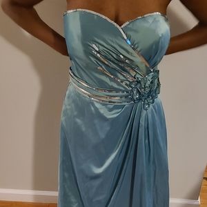 💙Light Blue Silk Formal Gown 💙